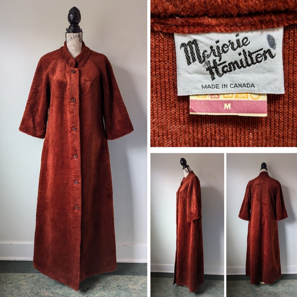 Vintage Faux fur maxi teddy coat
